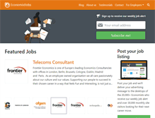 Tablet Screenshot of economistjobs.com